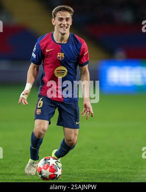 Barcelona, Spanien. 30. Januar 2025. Während des Spiels der UEFA Champions League, DATE 8, spielte der FC Barcelona und Atalanta am 29. Januar 2025 im Lluis Companys Stadium in Barcelona Spanien. (Foto: Judit Cartiel/PRESSINPHOTO) Credit: PRESSINPHOTO SPORTS AGENCY/Alamy Live News Stockfoto