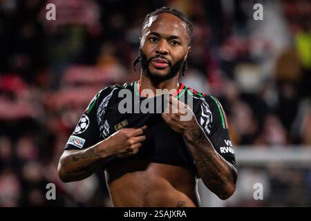 Girona, Espagne. Januar 2025. Raheem STERLING von Arsenal während des Fußballspiels der UEFA Champions League, League Phase MD8 zwischen Girona FC und Arsenal FC am 29. Januar 2025 in Estadi Montilivi in Girona, Spanien - Foto Matthieu Mirville (Joma Garcia)/DPPI Credit: DPPI Media/Alamy Live News Stockfoto