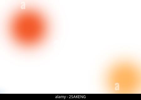 Abstrakte verschwommene Verlaufskreise in gelben und orangen Farben. Ideal für Design, Banner, Werbung und Präsentationen. Kopierbereich Stockfoto