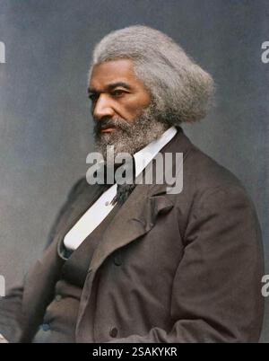 Frederick Douglass – US-amerikanischer Abolitionist und Schriftsteller. Frederick Douglass (1818-1895) Stockfoto