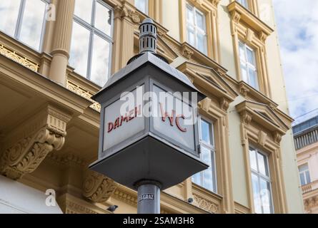 Damen Toilettenzeichen, Wien, Österreich Stockfoto