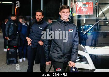 Budapest, Ungarn. 30. Januar 2025. BUDAPEST, UNGARN - JANUAR 30: Wouter Goes of AZ kommt am 30. Januar 2025 im Ferencvaros Stadion während des Spiels der UEFA Europa League zwischen Ferencvaros und AZ Alkmaar in Budapest an. (Foto von Ed van de Pol/Orange Pictures) Credit: Orange Pics BV/Alamy Live News Stockfoto