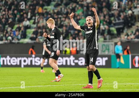 Budapest, Ungarn. 30. Januar 2025. BUDAPEST, UNGARN - JANUAR 30: Kristijan Belic von AZ ruft während des Spiels der UEFA Europa League zwischen Ferencvaros und AZ Alkmaar im Ferencvaros Stadion am 30. Januar 2025 in Budapest. (Foto von Ed van de Pol/Orange Pictures) Credit: Orange Pics BV/Alamy Live News Stockfoto