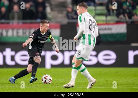 Budapest, Ungarn. 30. Januar 2025. BUDAPEST, UNGARN - JANUAR 30: Jordy Clasie von AZ während des Spiels der UEFA Europa League zwischen Ferencvaros und AZ Alkmaar im Ferencvaros Stadion am 30. Januar 2025 in Budapest. (Foto von Ed van de Pol/Orange Pictures) Credit: Orange Pics BV/Alamy Live News Stockfoto