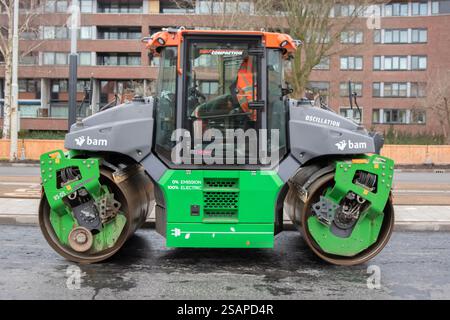Eine BAM Compact Roller in Amsterdam, Niederlande 30-1-2025 Stockfoto