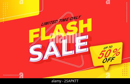 Werbeaktion für Flash-Sonderangebot mit Sonderangebot Stock Vektor
