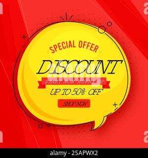Sonderangebot Label Banner Rabattangebot Sonderaktion Stock Vektor