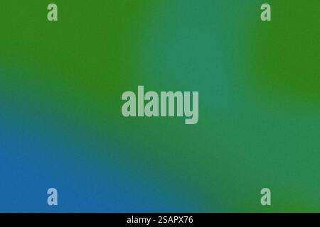 Hintergrund mit glattem Übergang von Dunkelgrün zu Smaragd, Türkis, Minze, Aqua. Textur mit Rauschen und Körnung erzeugt einen Tiefeneffekt und Stockfoto
