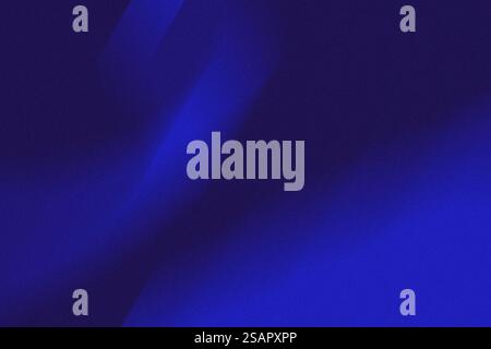 Abstrakter Hintergrund mit glatter, dunkelblauer Farbe. Textur mit Rauschen und Körnung erzeugt einen Effekt von Tiefe und Natürlichkeit. Verlauf mit omb Stockfoto