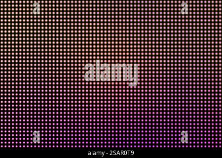 Neonviolette Kreise auf schwarzem Hintergrund als digitale LED-Bildschirmwand. Neonviolette Kreise auf schwarzem Hintergrund als digitale LED-Bildschirmwand Stock Vektor