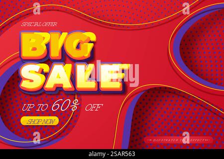 Design der Bannervorlage für den Großverkauf Stock Vektor