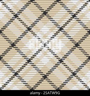 Nahtloses Muster aus schottenkaro. Wiederholbarer Hintergrund mit Check-Gewebe-Textur. Flacher Vektor Hintergrund mit gestreiftem Textildruck.. Nahtloses Muster aus schottenkaro. Wiederholbarer Hintergrund mit Check-Gewebe-Textur. Gestreifter Textildruck mit Vektorhintergrund. Stock Vektor