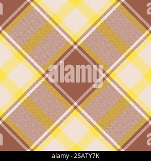 Vektor mit Karomuster. Textur des Gewebes prüfen. Nahtloses Textildesign für Kleidung, Papierdruck oder Web-Hintergrund. Vektor mit Karomuster. Textur des Gewebes prüfen. Nahtloses Textildesign für Kleidung, Papierdruck. Stock Vektor