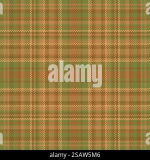 Das Tartan-Plaid-Muster ist nahtlos. Struktur des Druckstoffs. Vektor-Hintergrund prüfen. Stock Vektor