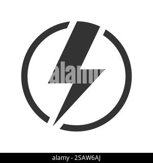 Symbol „Energie“. Flash-Vektorsymbol. Stock Vektor