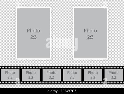 Wundervolle Rahmen Hochzeitsbilder für Freunde und Familie. Vektorabbildung... Wundervolle Rahmen Hochzeitsbilder für Freunde und Familie Stock Vektor