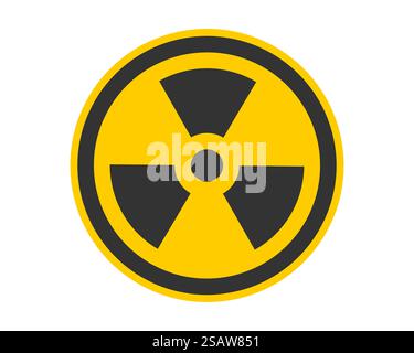 Strahlung Symbol Vektor. Warnung Radioaktives Zeichen Gefahrensymbol. Stock Vektor