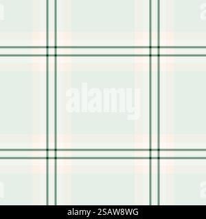 Viele Textilien mit Textur, abstraktes Karomuster im Hintergrund. Umrissvektor nahtloser Tartanhintergrund in weiß und Pastellfarbe. Stock Vektor