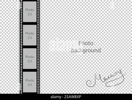 Safe Memory Fotorahmen Collage-Vorlage für Fotostudio. Vektorabbildung... Safe Memory Fotorahmen Collage-Vorlage für Fotostudio Stock Vektor