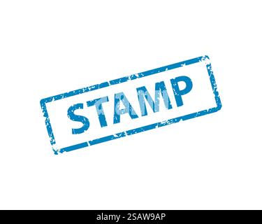 Vorlagenaufkleber. Leere Vektortextur des Stempels... Vektortextur des Vorlagenstempels. Stock Vektor