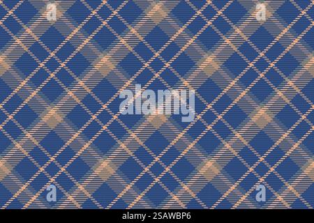 Nahtloses Muster aus schottenkaro. Wiederholbarer Hintergrund mit Check-Gewebe-Textur. Flacher Vektor Hintergrund mit gestreiftem Textildruck.. Nahtloses Muster aus schottenkaro. Wiederholbarer Hintergrund mit Check-Gewebe-Textur. Gestreifter Textildruck mit Vektorhintergrund. Stock Vektor