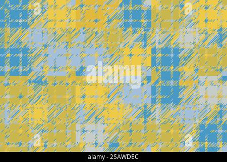 Moderner Glatzhintergrund. Geometrischer abstrakter Farbvektor. Schadenslinien Störungseffekt Hintergrundbild. Grunge Textur Plaid.. Moderner Glatzhintergrund. Geometrischer abstrakter Farbvektor. Stock Vektor