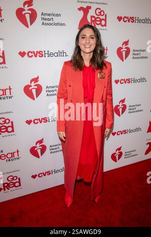 New York, Usa. 30. Januar 2025. NEW YORK, NEW YORK – JANUAR 30: Sara Bareilles nimmt am 30. Januar 2025 im Jazz im Lincoln Center am New York City am Go Red for Women der American Heart Association Teil. Quelle: Ron Adar/Alamy Live News Stockfoto