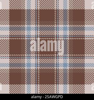Tartan scotland nahtlose karierte Muster Vektor. Retro-Hintergrundmaterial. Vintage Karomuster Farbe quadratische geometrische Textur für Textildruck, Geschenkpapier, Geschenkkarte, Tapete flaches Design. Tartan scotland nahtlose karierte Muster Vektor. Retro-Hintergrundmaterial. Quadratische geometrische Textur in Vintage-Karomuster. Stock Vektor