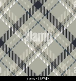Tartan scotland nahtlose karierte Muster Vektor. Retro-Hintergrundmaterial. Vintage Karomuster Farbe quadratische geometrische Textur für Textildruck, Geschenkpapier, Geschenkkarte, Tapete flaches Design. Tartan scotland nahtlose karierte Muster Vektor. Retro-Hintergrundmaterial. Quadratische geometrische Textur in Vintage-Karomuster. Stock Vektor