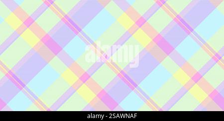 Textil mit Kartentarot, Hintergrundmuster im Wohnzimmer. Direkter Stoff kariert Vektor nahtlos in Licht und Limette Farbe.. Textil mit Kartentarot, Hintergrundmuster im Wohnzimmer. Nahtloser Vektor aus direktem Stoff in hellen und Limettenfarben. Stock Vektor