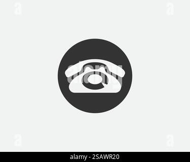 Auf das Symbol "Telefon" Vector Illustration. Call Center App. Telefon Symbole trendig Flacher Stil. Kontakt Silhouette. Stock Vektor