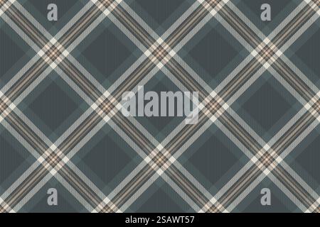 Mikro-Vektor-Karomuster, weites Karomuster nahtlos. Textil-Schottenhintergrund in Pastellfarben und dunkler Farbe. Stock Vektor