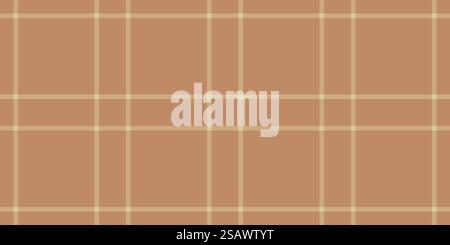 Asymmetrisches nahtloses Karomuster, Textil im keltischen Hintergrund. Infinity-Muster-Vektor-Stoff-Tartan in Orange und Gelb. Stock Vektor