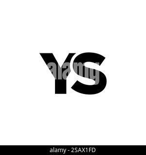 Trendige Vorlage für Y und S, YS-Logo. Minimaler Monogramm-Initiallogotyp für die Unternehmensidentität. Stock Vektor