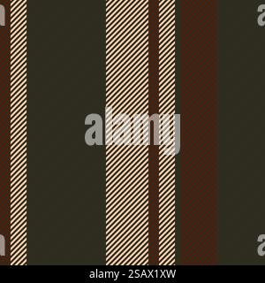 Nahtloses Streifenmuster im Vektor. Gestreifter Hintergrund mit bunten Linien. Druck für Inneneinrichtung und Stoff.. Vektorhintergrund für Streifenmuster. Farbenfrohe, abstrakte Textur mit Streifen. Stock Vektor