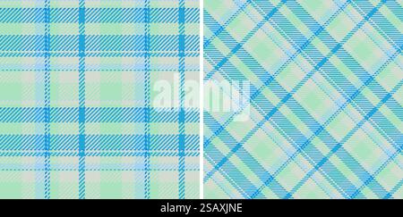 Textur-Hintergrund-Textil des nahtlosen Schottenschecks mit einem karierten Muster-Stoffvektor. In modischen Farben. Modische Gingham-Muster für Kleidung. Stock Vektor