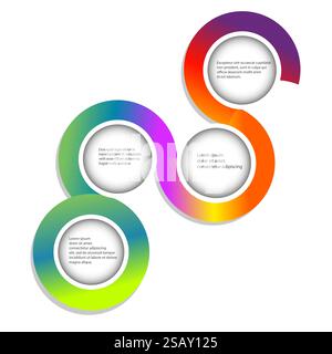 Runde Rahmen für Text. Handzeichnung. Nicht AI, Vektorillustration Stock Vektor