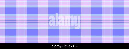 Hintergrund aus Teppichstoff mit Karomuster und nahtlosem novembermuster. Verblasste Textur karierter Textilvektor in hellen und blauen Farben. Stock Vektor