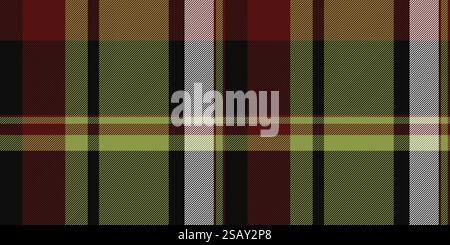 Grafisches Karomuster aus Textil mit Schottenkaro und nahtlosem Plateau-Muster. Hunden Zahnstruktur Hintergrund Vektor Stoff in schwarz und Limette Farben Palette.. Grafisches Karomuster aus Textil mit Schottenkaro und nahtlosem Plateau-Muster. Hund Zahnstruktur Hintergrund Vektorgewebe in Schwarz und Limette Farben. Stock Vektor