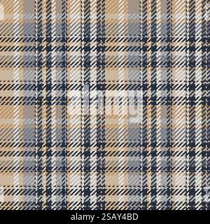 Nahtloses Muster aus schottenkaro. Wiederholbarer Hintergrund mit Check-Gewebe-Textur. Flacher Vektor Hintergrund mit gestreiftem Textildruck.. Nahtloses Muster aus schottenkaro. Wiederholbarer Hintergrund mit Check-Gewebe-Textur. Gestreifter Textildruck mit Vektorhintergrund. Stock Vektor