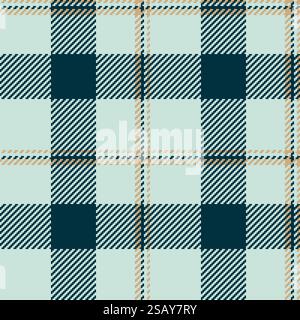 Tag Tartan Textur Plaid, Kunde Textil Vektor Stoff. Nahtloses Hintergrundmuster in hellen und dunklen Farbtönen ist schwierig zu überprüfen. Stock Vektor