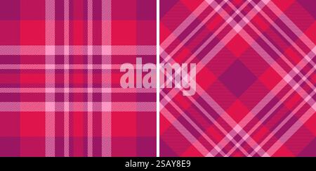 Schottenvektor-Check des nahtlosen Musters Plaid mit einem Hintergrund Textur Stoff Textil. Set in neuartigen Farben für Büffelmode im rustikalen Look. Schottenvektor-Check des nahtlosen Musters Plaid mit einem Hintergrund Textur Stoff Textil. In neuartigen Farben für Büffelmode im rustikalen Look. Stock Vektor