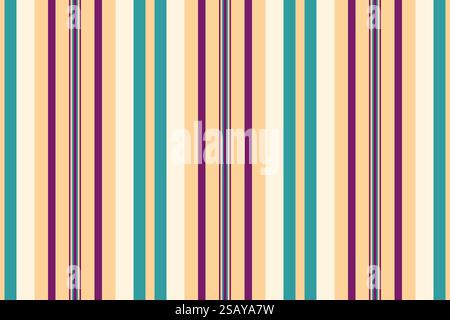 Zeitgenössische Textur Hintergrund Vektor, Feuer vertikale nahtlose Streifen. Das chinesische Neujahrsmuster zeichnet Textilien in den Farben Orange und Pink aus. Stock Vektor