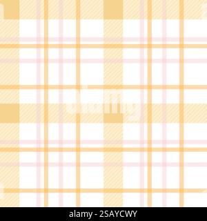 Gingham-Muster. Karomuster mit Schottenkaromuster für Ostermotiv. Nahtlose pastellfarbene vichy-Hintergründe für Tischdecke, Kleid, Rock, Feierkarte Stock Vektor