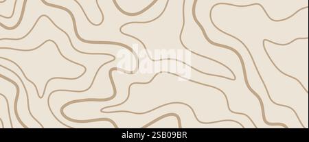 Topographiehintergrund. Topografische Kartenstruktur Stock Vektor