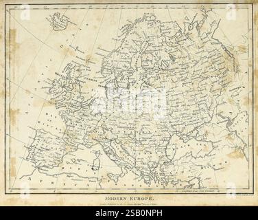 Encyclopaedia Londinensis, oder Universal Dictionary of Arts, Sciences, and Literature London, gedruckt für den Inhaber von J. Adlard, verkauft im Encyclopaedia Office von J. White und Champante and Whitrow, 1810–1829. Enzyklopädien und Wörterbücher, Mollusken, Bildwerke, Karte, Europa Stockfoto