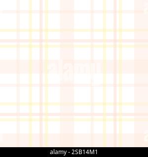 Gingham-Muster. Karomuster mit Schottenkaromuster für Ostermotiv. Nahtlose pastellfarbene vichy-Hintergründe für Tischdecke, Kleid, Rock, Feierkarte Stock Vektor