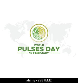 World Pulses Day Vektor, Illustration. World Pulses Day Poster Design, World Pulses Day Banner Design Illustration. Stock Vektor