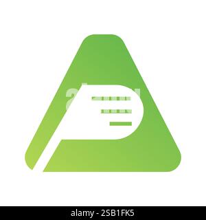 Initial Letter A Golf Logo Design mit Golf Stick, Sportkonzept Stock Vektor