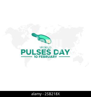 World Pulses Day Vektor, Illustration. World Pulses Day Poster Design, World Pulses Day Banner Design Illustration. Stock Vektor